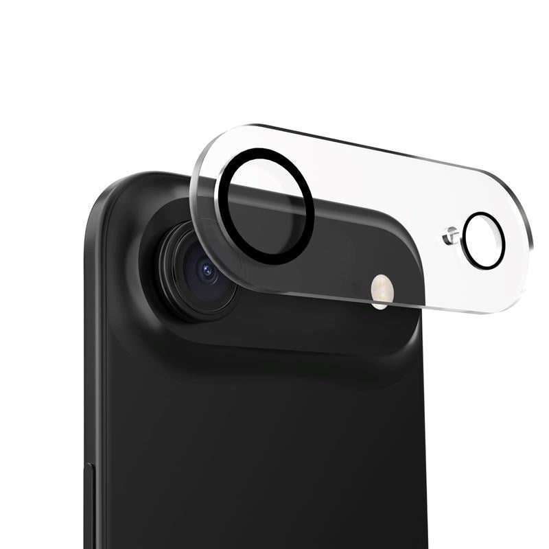 iPhone Air Mobile Origin Hærdet Glas Kameralinsebeskyttelse - Gennemsigtig / Sort Kant