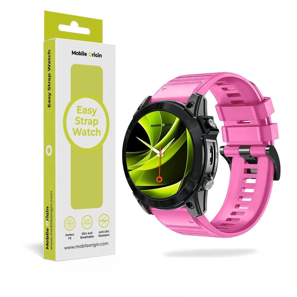 Mobile Origin Universal Garmin Rem (22mm QuickFit) - Silikone - Lyserød