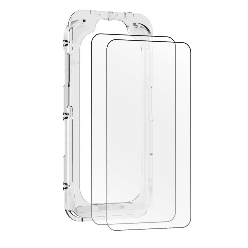 iPhone 16 / 15 Mobile Origin EasyGlass Skærmbeskyttelsesglas - 2 stk. - Gennemsigtig