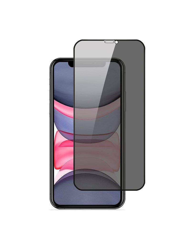 iPhone 11 / XR Epico 3D+ Privacy Glass Skærmbeskyttelsesglas - Gennemsigtig
