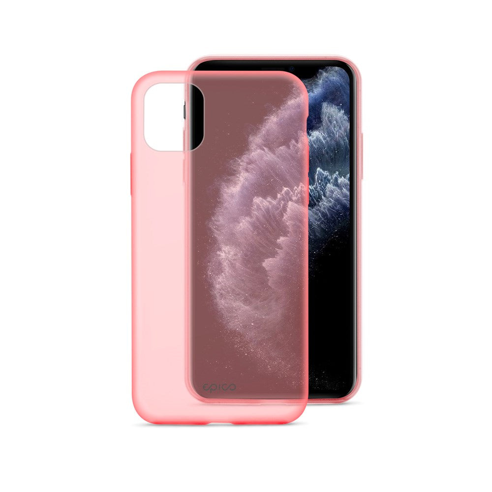 iPhone 11 Pro Epico Silikone Cover - Gennemsigtig / Rød