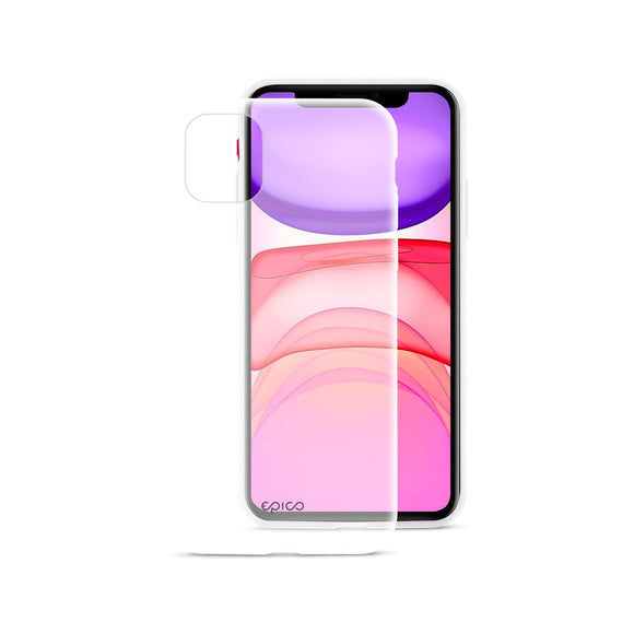 iPhone 11 Epico Silikone Cover - Gennemsigtig / Hvid