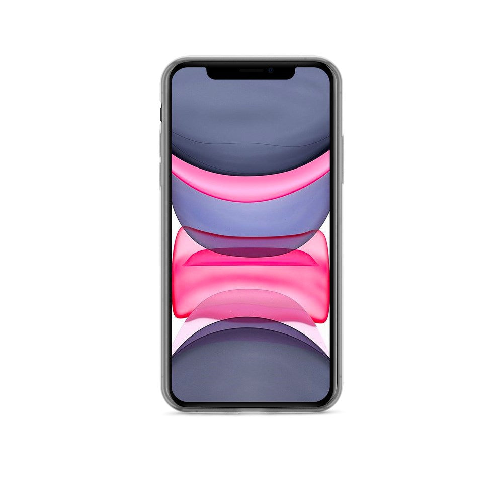 iPhone 11 Epico Silikone Cover - Gennemsigtig / Sort