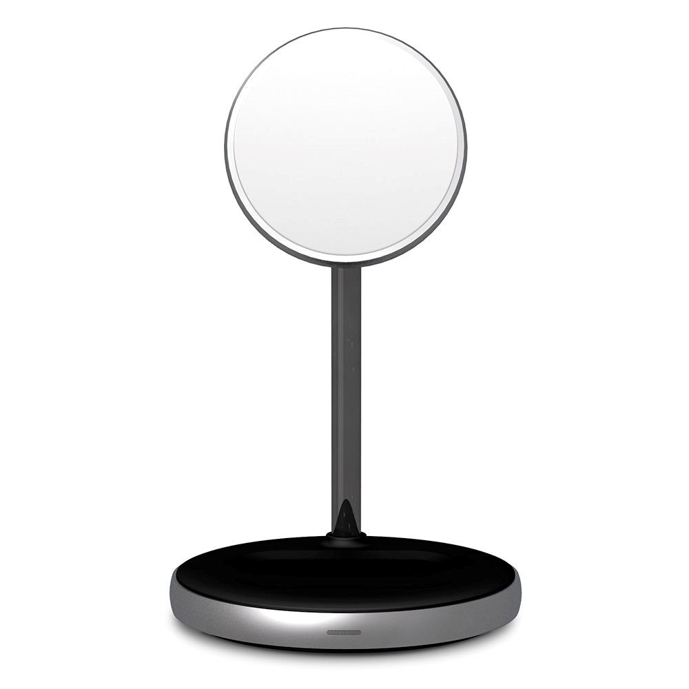 Epico Magnetisk 2-i-1 Trådløs Oplader Stand 15W m. 18W QC Vægoplader - MagSafe Kompatibel - Space Grey