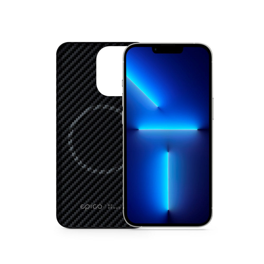 iPhone 13 Pro Epico Mag+ Carbon Cover - MagSafe Kompatibel - Sort