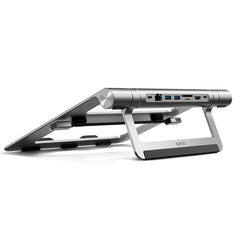 Epico 8-i-1 Multiport USB-C Hub m. Laptop Stander - Space Grey
