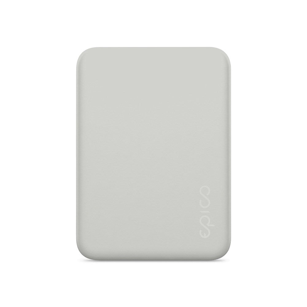 Epico 15W Magnetisk Powerbank 4.200 mAh m. USB-C & Lightning Kabel - MagSafe Kompatibel - Grå