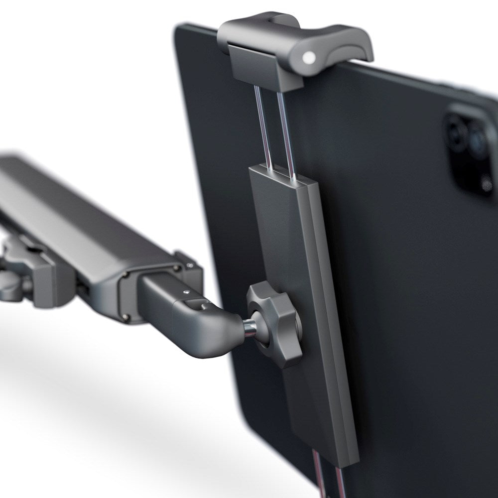 Epico Mobil og Tabletholder m. Udtrækkelig Arm Til Bilens Nakkestøtte (14 - 28,5 cm) - Sort