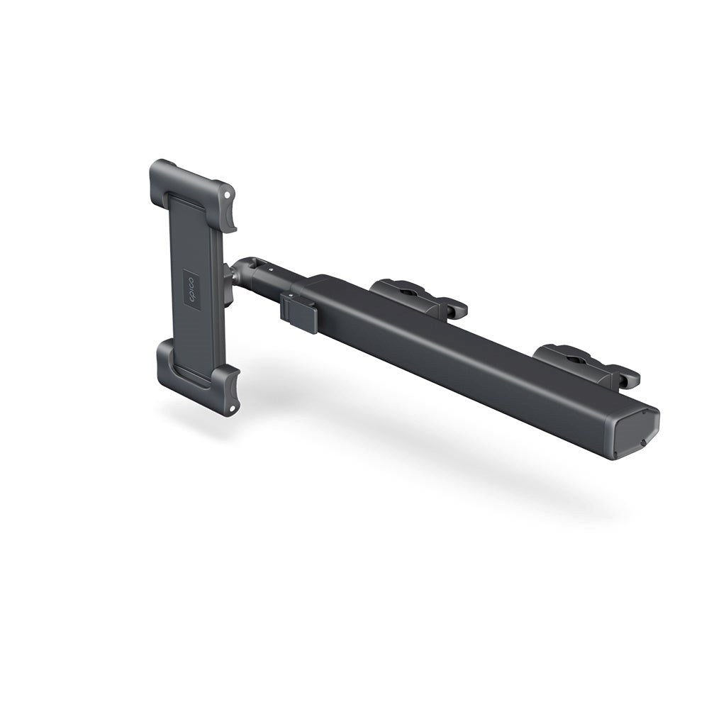 Epico Mobil og Tabletholder m. Udtrækkelig Arm Til Bilens Nakkestøtte (14 - 28,5 cm) - Sort