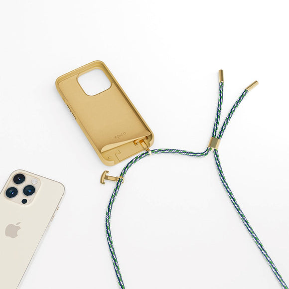 Epico iPhone 14 Pro Silikone Necklace Cover - Sand