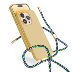 Epico iPhone 14 Pro Silikone Necklace Cover - Sand