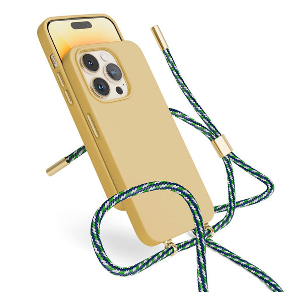Epico iPhone 14 Pro Silikone Necklace Cover - Sand
