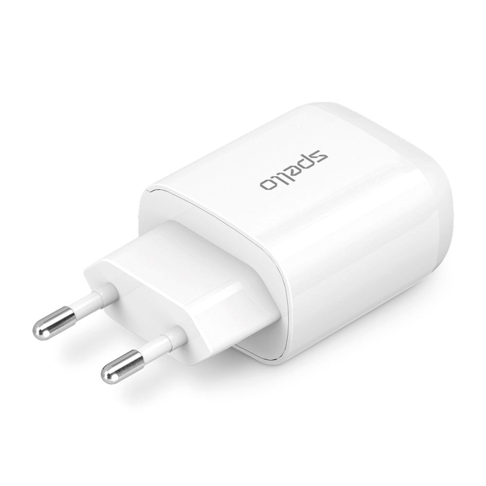Spello 20W PD Vægoplader m. USB-C - Hvid