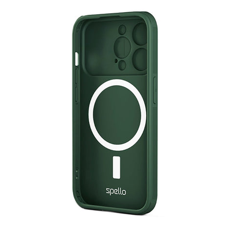 Spello iPhone 15 Pro Durable Magnetic Case m. Cam Slider - MagSafe Kompatibel - Grøn