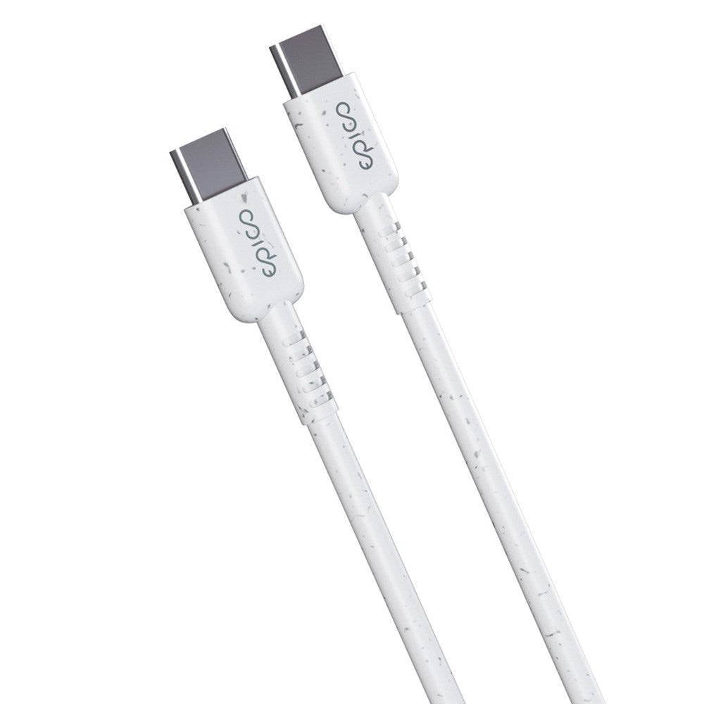 Epico Resolve USB-C Vægoplader PD 30W GaN m. USB-C til USB-C Kabel 1.2m  - Hvid
