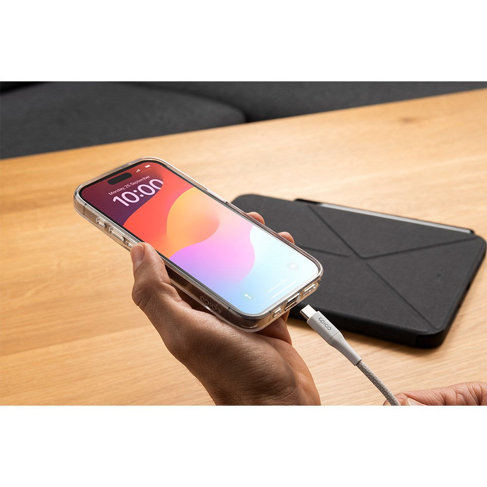 Epico Braided USB-A til USB-C Kabel 18W - 1.2m - Hvid