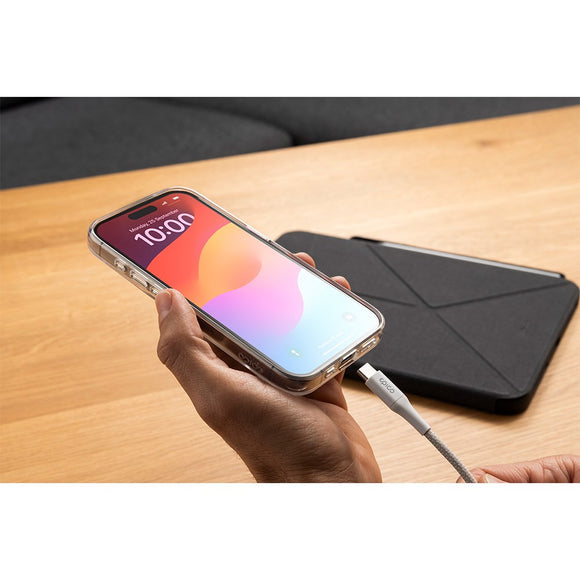 Epico Braided USB-A til USB-C Kabel 18W - 1.2m - Hvid