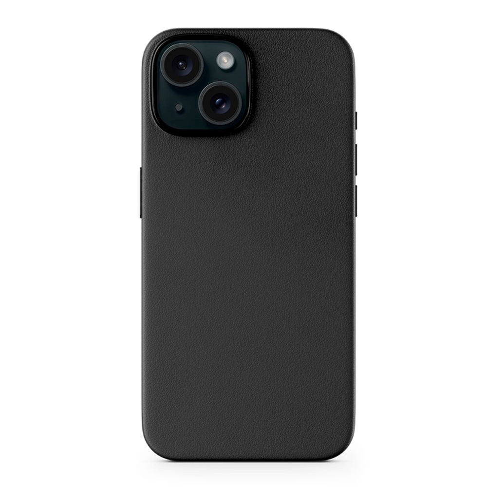 Epico iPhone 15 Mag+ Leather Case - MagSafe Kompatibel - Sort