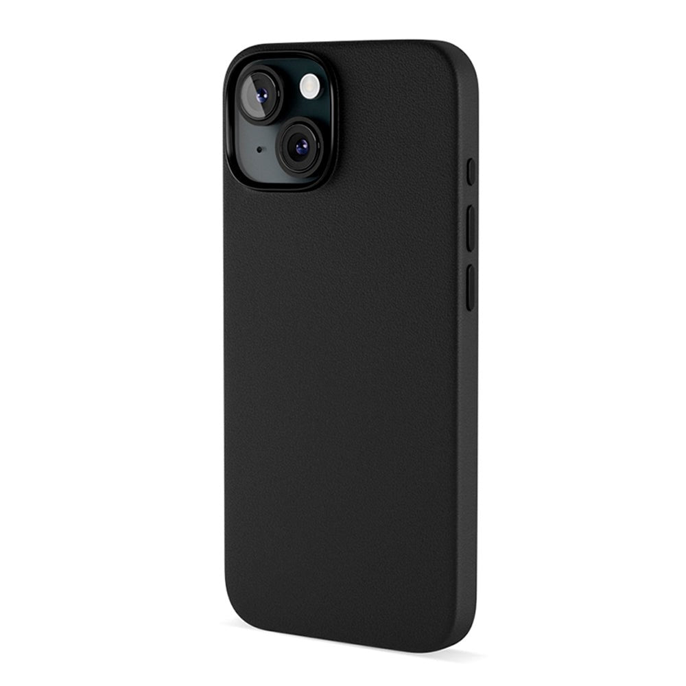 Epico iPhone 15 Mag+ Leather Case - MagSafe Kompatibel - Sort