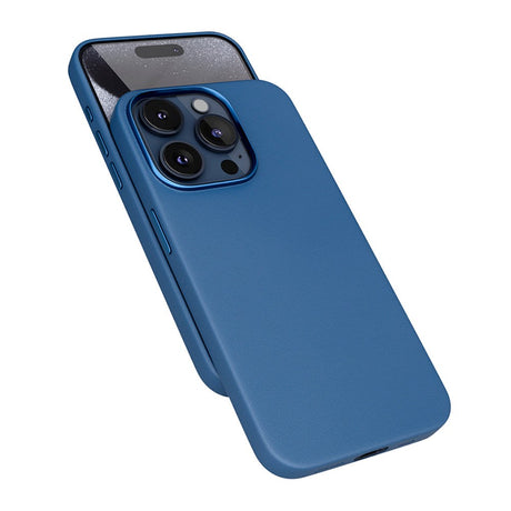 Epico iPhone 15 Pro Max Mag+ Leather Case - MagSafe Kompatibel - Blå