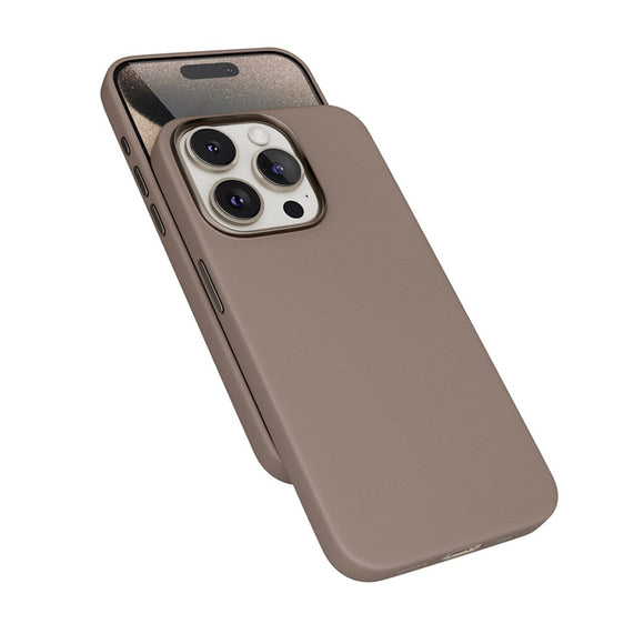 Epico iPhone 15 Pro Mag+ Leather Case - MagSafe Kompatibel - Sand