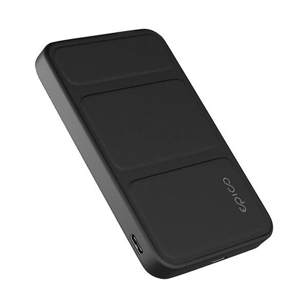 Epico Mag+ Stand 20W Aluminium Powerbank 7000 mAh - MagSafe Kompatibel - Sort