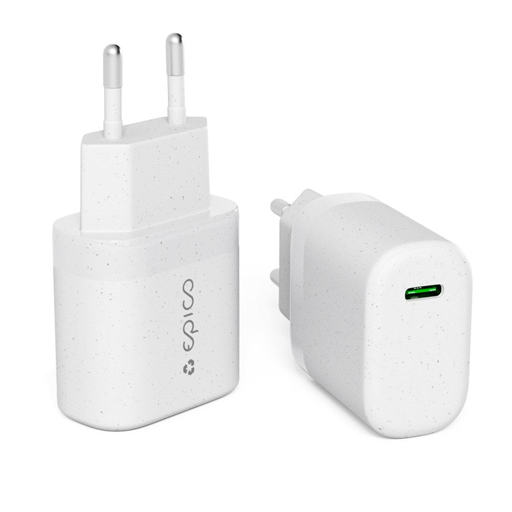 Epico Resolve Vægoplader PD 30W GaN m. USB-C - Hvid