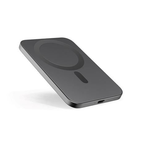 Epico 10W UltraPack EM31 Slim Alu Mag+ 3000 mAh Power Bank m. USB-C - MagSafe Kompatibel - Grå