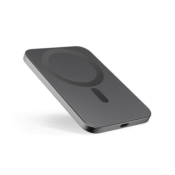 Epico 10W UltraPack EM31 Slim Alu Mag+ 3000 mAh Power Bank m. USB-C - MagSafe Kompatibel - Grå