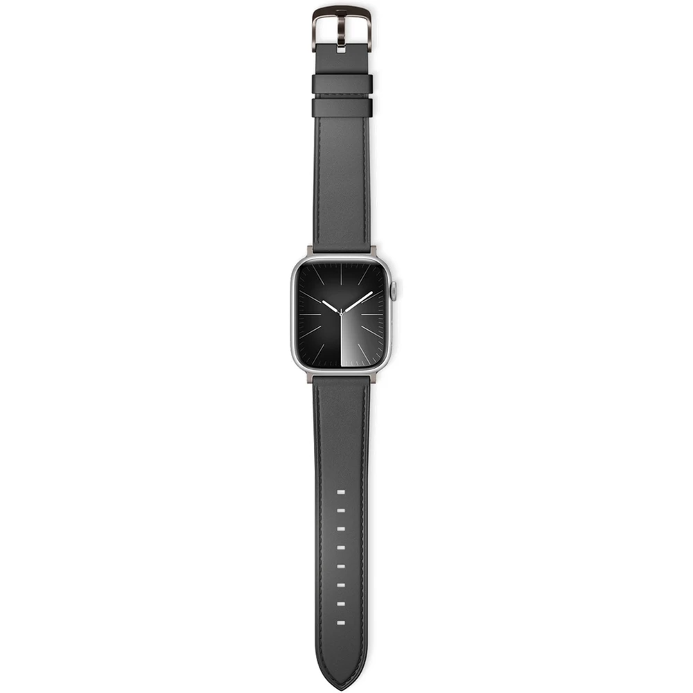 Epico Apple Watch (42/44/SE/45/46/49mm) Ægte Læder Rem - Sort