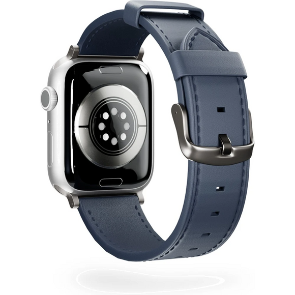 Epico Apple Watch (38/40/SE/41/42mm) Ægte Læder Rem - Blå