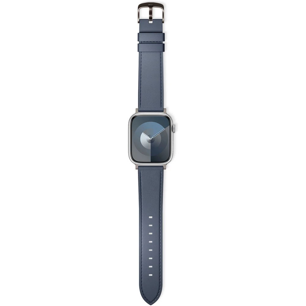 Epico Apple Watch (38/40/SE/41/42mm) Ægte Læder Rem - Blå