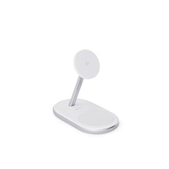 Epico UltraBase EX40 Qi2 2-i-1 Mag+ Trådløs Oplader - MagSafe Kompatibel - Hvid