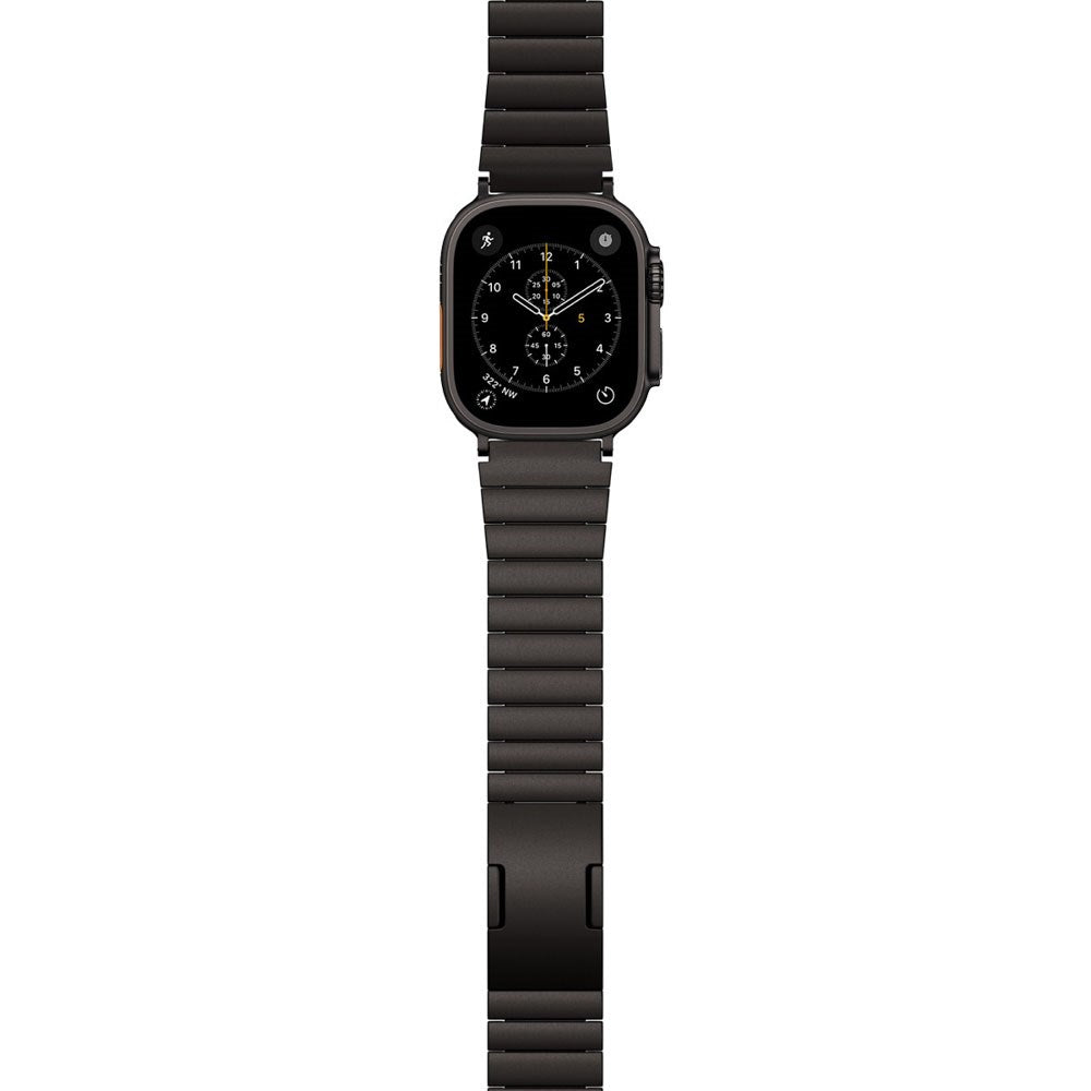 Apple Watch (42/44/SE/45/46/49) Epico UNUM Rustfri Stål Urrem - Sort