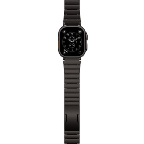 Apple Watch (42/44/SE/45/46/49) Epico UNUM Rustfri Stål Urrem - Sort