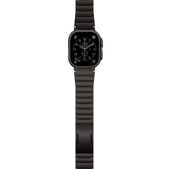 Apple Watch (42/44/SE/45/46/49) Epico UNUM Rustfri Stål Urrem - Sort