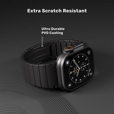 Apple Watch (42/44/SE/45/46/49) Epico UNUM Rustfri Stål Urrem - Sort