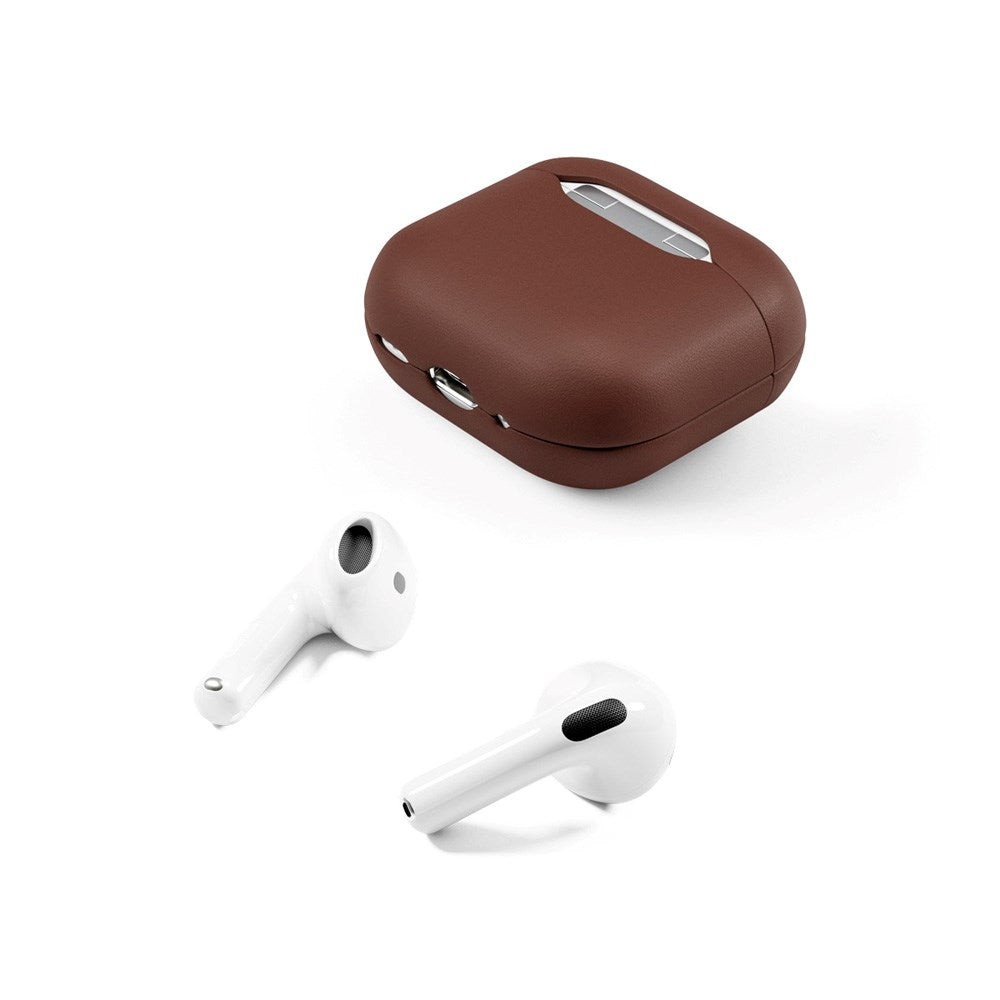 Epico AirPods (4. Gen.) Ægte Læder Cover - Brun