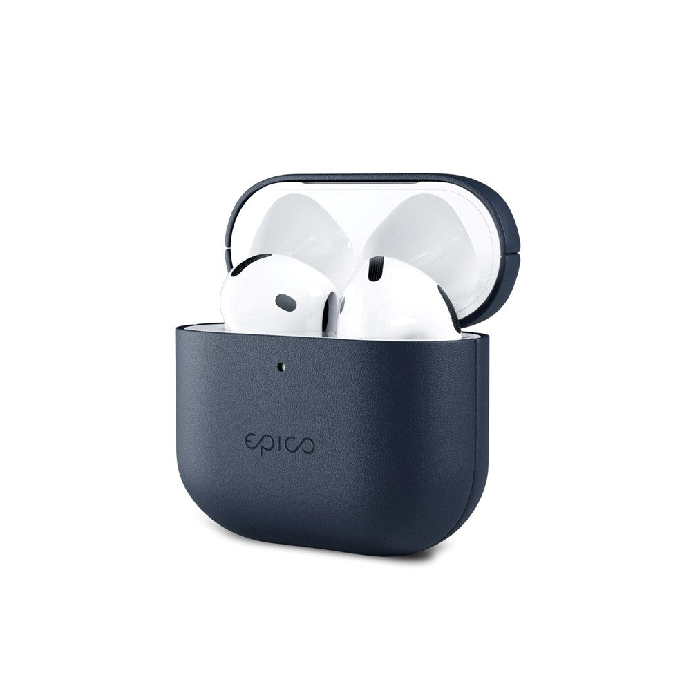Epico AirPods (4. Gen.) Ægte Læder Cover - Blå