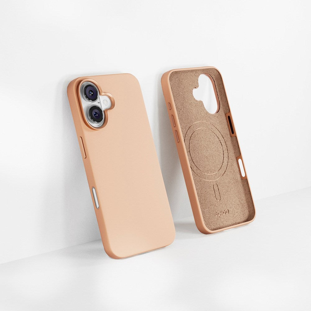 iPhone 16 Epico Mag+ Silikone Cover - MagSafe Kompatibel - Desert Titanium