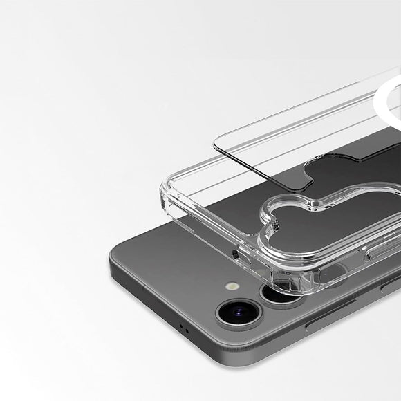 Samsung Galaxy S24 / S25 Spello Mag+ Clear Case - MagSafe Kompatibel - Gennemsigtig