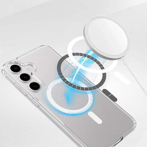 Samsung Galaxy S25+ (Plus) Spello Mag+ Clear Case - MagSafe Kompatibel - Gennemsigtig