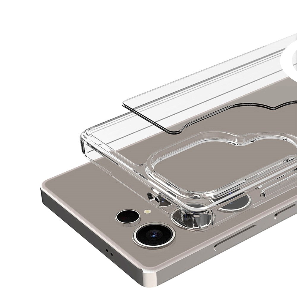 Samsung Galaxy S25 Ultra Spello Mag+ Clear Case - MagSafe Kompatibel - Gennemsigtig