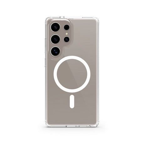 Samsung Galaxy S25 Ultra Spello Mag+ Clear Case - MagSafe Kompatibel - Gennemsigtig