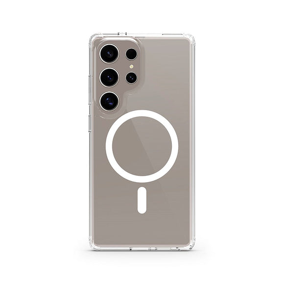 Samsung Galaxy S25 Ultra Spello Mag+ Clear Case - MagSafe Kompatibel - Gennemsigtig