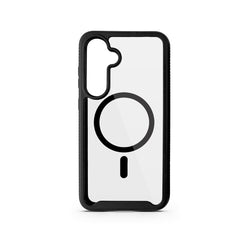 Samsung Galaxy S24+ (Plus) / S25+ (Plus) Spello Mag+ Rugged Cover - MagSafe Kompatibel - Gennemsigtig / Sort