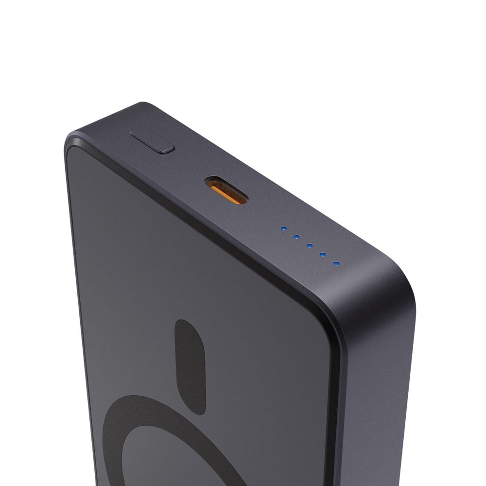 Spello ForcePack 10.000mAh Magnetisk Power Bank 15W - MagSafe Kompatibel - Mørkegrå