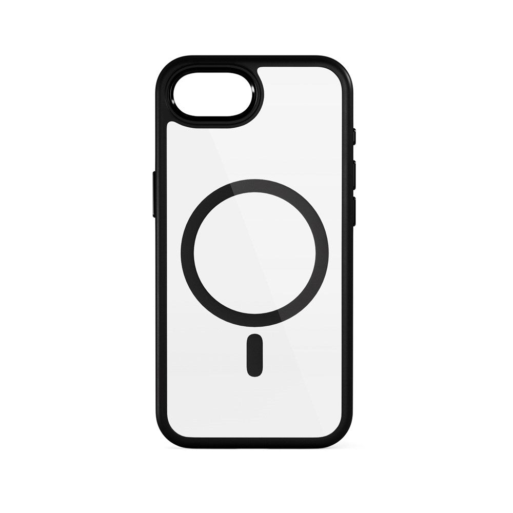 iPhone 17e / 16e Epico Mag+ Hero Pro Cover - MagSafe Kompatibel - Gennemsigtig / Sort