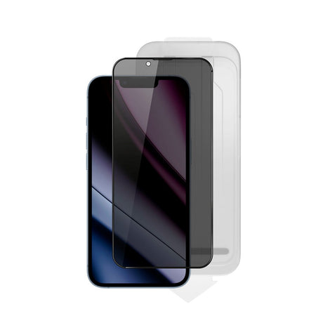 iPhone 17e / 16e / 14 / 13 / 13 Pro Epico Privacy Glass 3D Skærmbeskyttelsesglas m. Installationsramme - Gennemsigtig