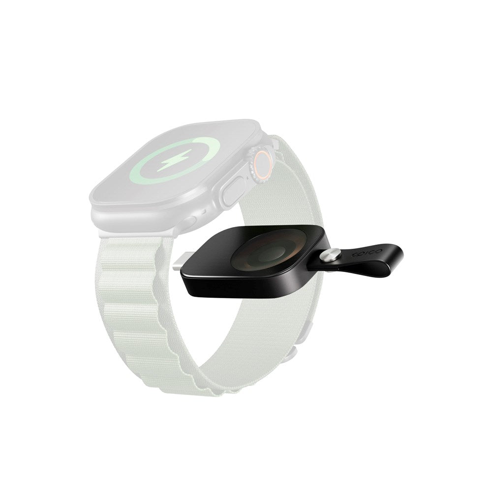 Epico UltraBase Mini USB-C Oplader til Apple Watch - Sort